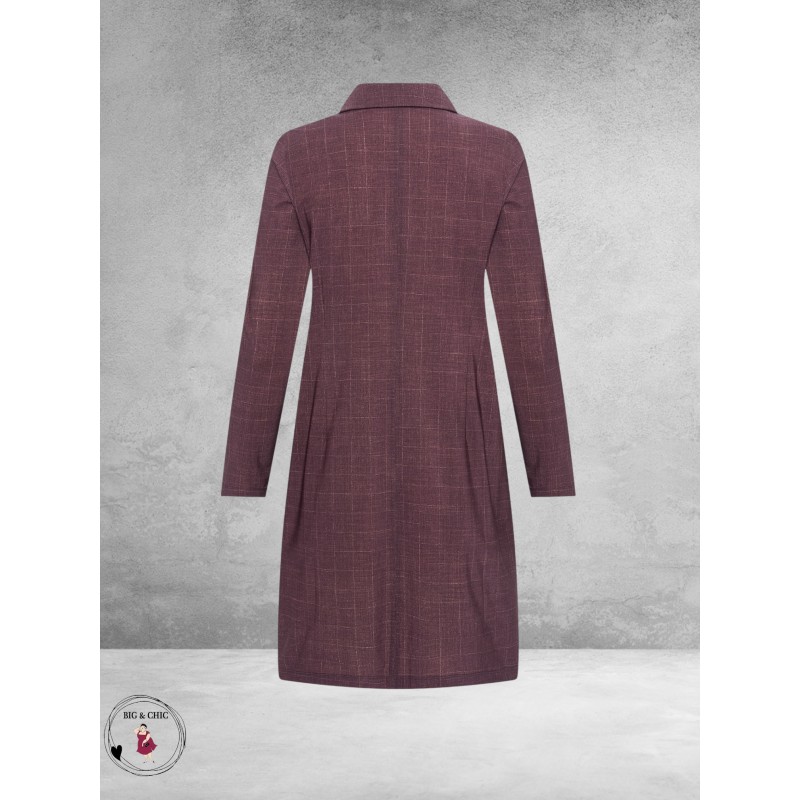 Plus Basics Blazer Long Jacket CARRÉ PINK