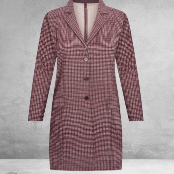 Plus Basics Blazer Midi Jacket PdP PINK
