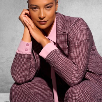 Plus Basics Blazer Midi Jacket PdP PINK