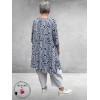 Rafay Tuniek A-Lijn Blauw/Wit Grafisch