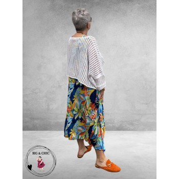 Rafay Jurk Mouwloos Blauw Flowers 