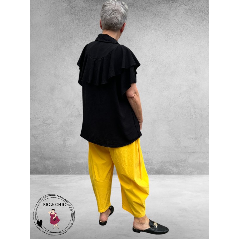 New Style Roezel Blouse Zwart