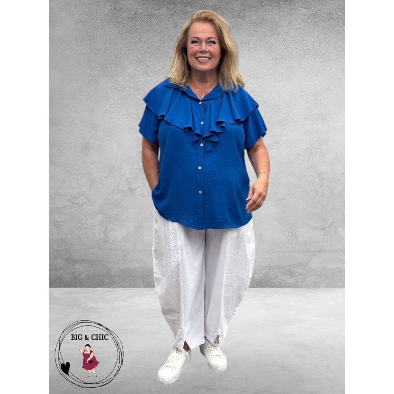 New Style Roezel Blouse Koningsblauw