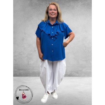 New Style Roezel Blouse Koningsblauw