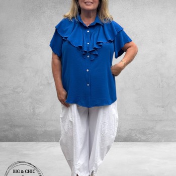 New Style Roezel Blouse Koningsblauw