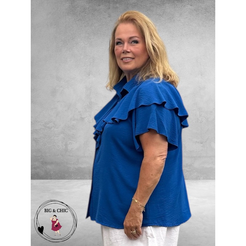 New Style Roezel Blouse Koningsblauw