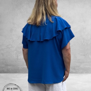 New Style Roezel Blouse Koningsblauw