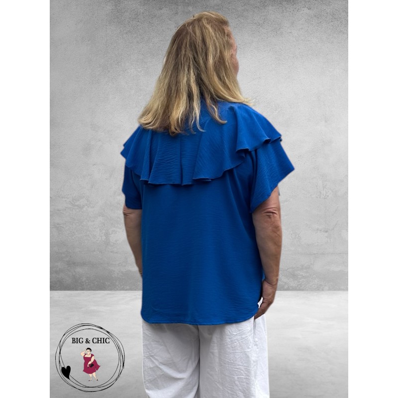New Style Roezel Blouse Koningsblauw