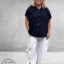 New Style Roezel Blouse Navy