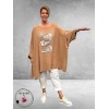 Rafay Poncho Zomer Shirt Beige