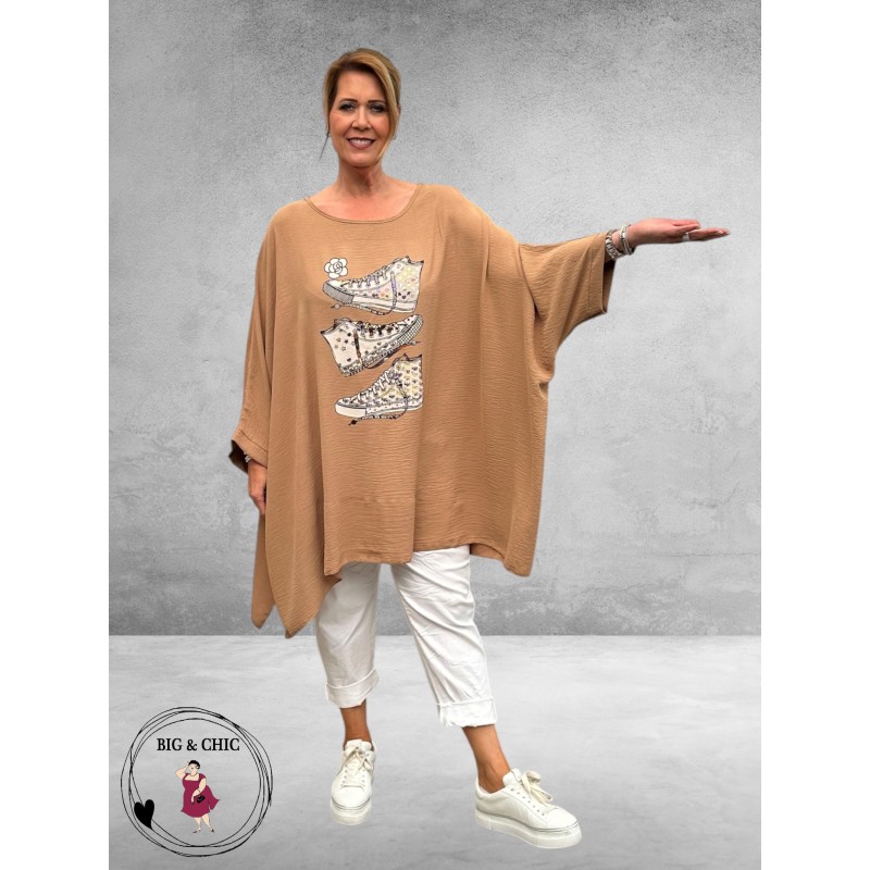 Rafay Poncho Zomer Shirt Beige