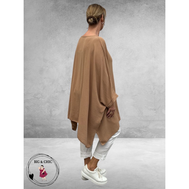 Rafay Poncho Zomer Shirt Beige