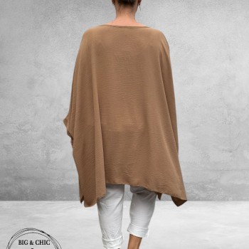 Rafay Poncho Zomer Shirt Beige