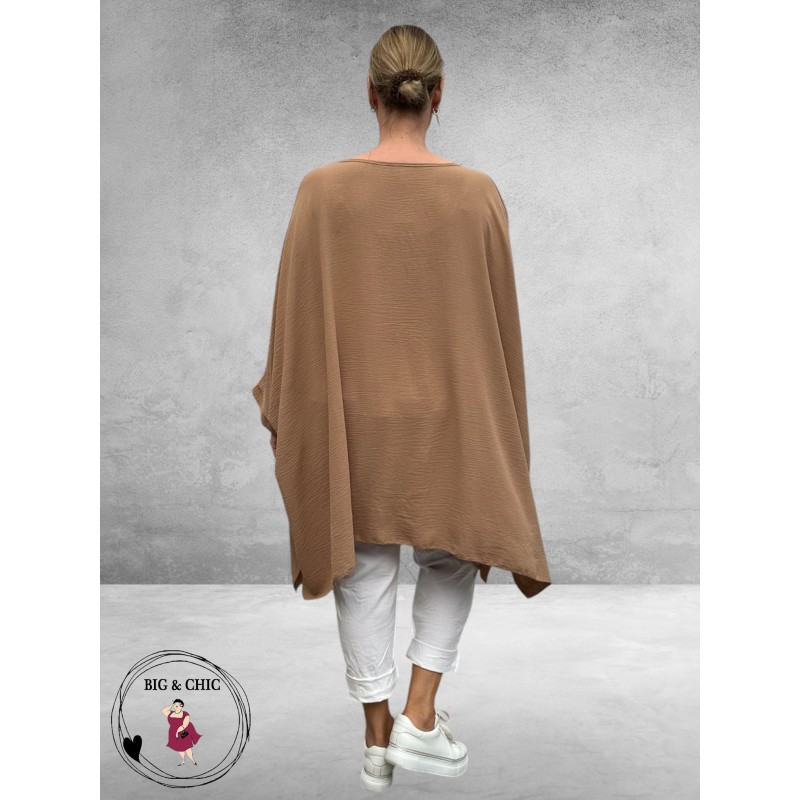 Rafay Poncho Zomer Shirt Beige