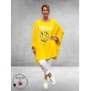 Rafay Poncho Zomer Shirt Geel