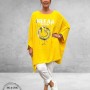 Rafay Poncho Zomer Shirt Geel