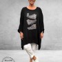 Rafay Poncho Zomer Shirt Zwart