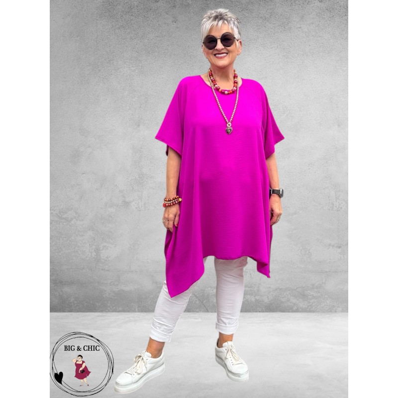 Rafay Shirt A-Lijn Fuchsia