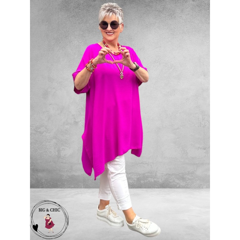 Rafay Shirt A-Lijn Fuchsia