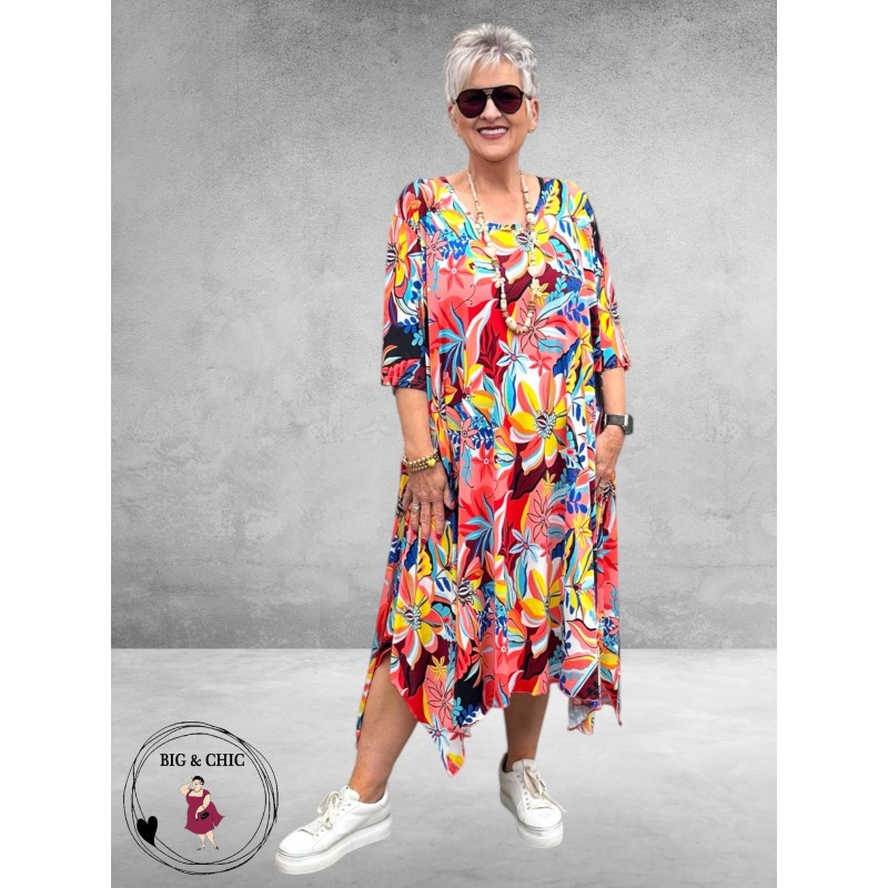 Rafay Jurk A-Lijn Florale Print