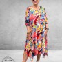 Rafay Jurk A-Lijn Florale Print