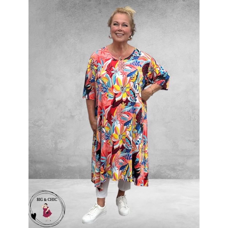 Rafay Jurk A-Lijn Florale Print