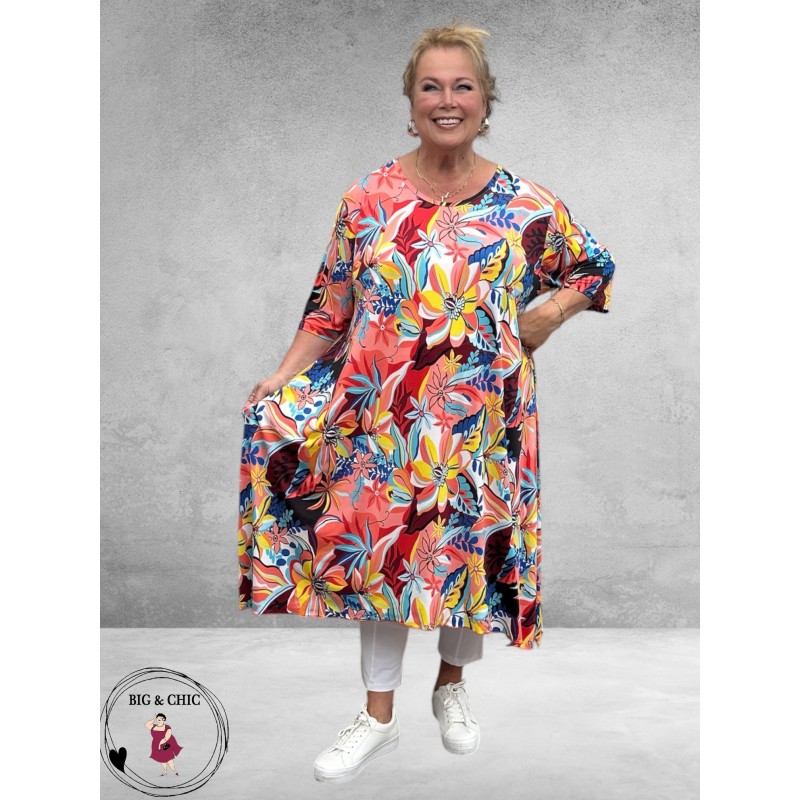 Rafay Jurk A-Lijn Florale Print