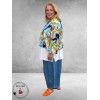 Rafay Shirt Blouson Model Tropische Print