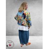 Rafay Shirt Blouson Model Tropische Print