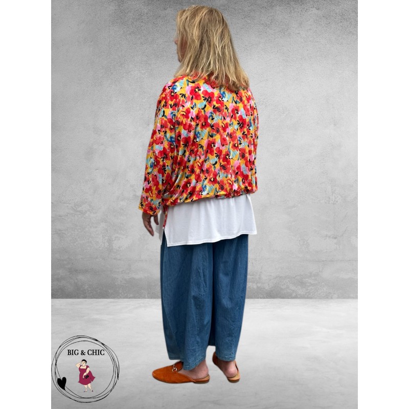 Rafay Shirt Blouson Model Flower  Print