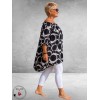 Rafay Tuniek Off Schouder Zwart/Wit