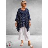 Rafay Tuniek A-Lijn Navy Dots