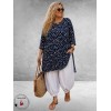 Rafay Tuniek Navy Wit Stippen