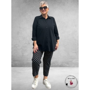 ROBELL Broek Bella Navy/Witte Dots