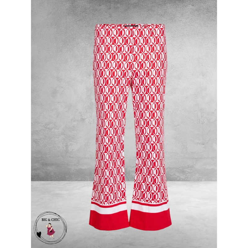 ROBELL Broek Joella Flair Rood/Wit 