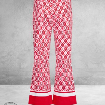 ROBELL Broek Joella Flair Rood/Wit 