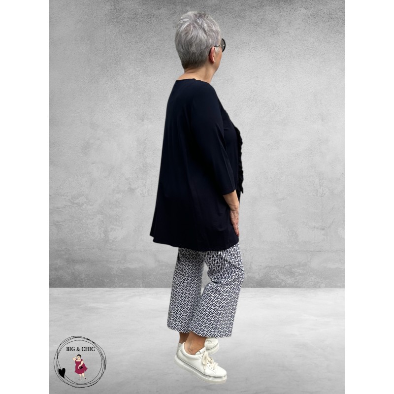 ROBELL Broek Joella Flair Blauw/Wit 