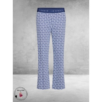 ROBELL Broek Joella Flair Blauw/Wit 