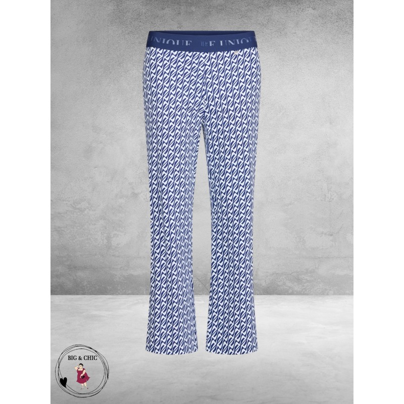 ROBELL Broek Joella Flair Blauw/Wit 