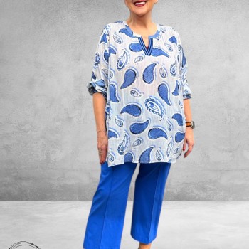 ROBELL Broek Joella Flair Nautical Blue