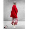 ROBELL Broek Joella Flair Rood/Fuchsia/Wit Contra