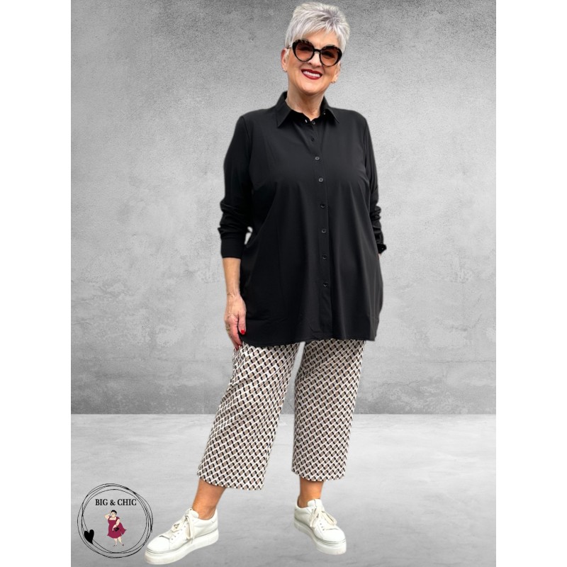 Robell Broek EFI Zwart/Creme/Beige