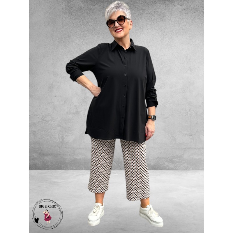 Robell Broek EFI Zwart/Creme/Beige