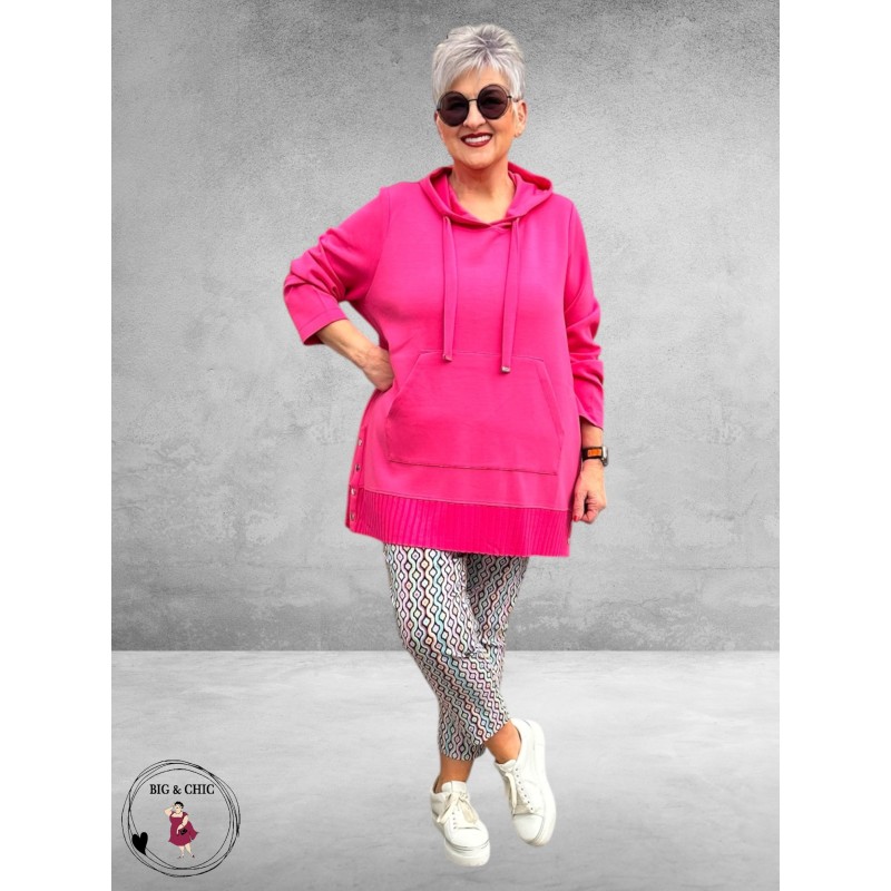 ROBELL Broek Rose Slim Fit Enkel Lila Multi