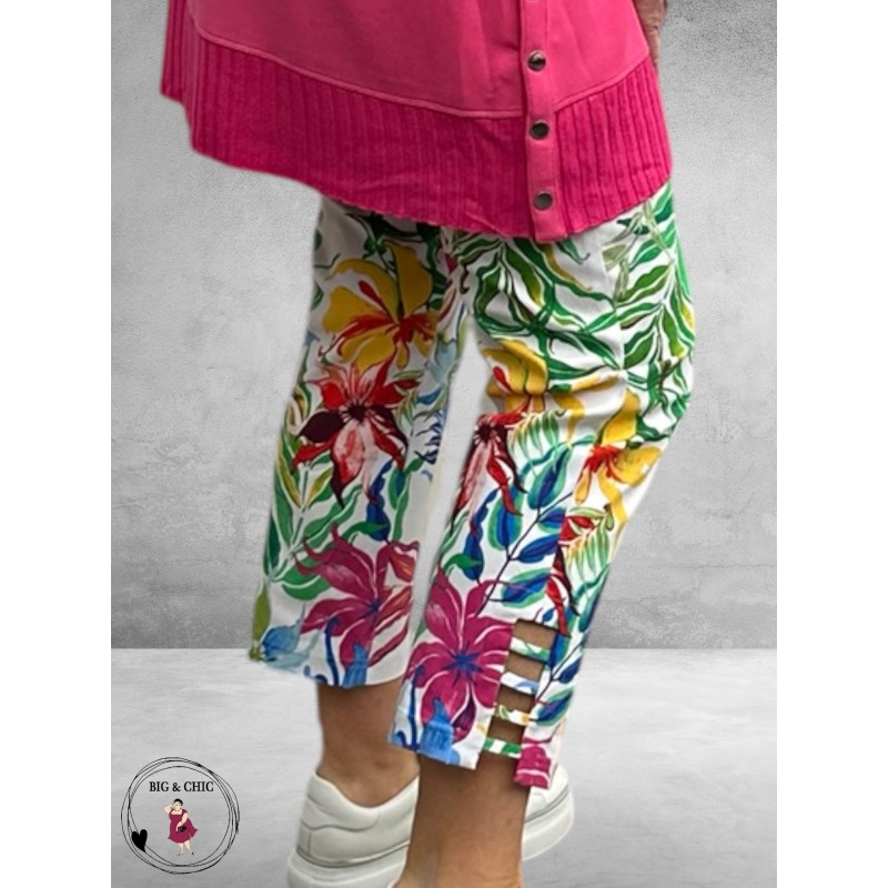 Robell Broek Enkel Lena Floral Multi