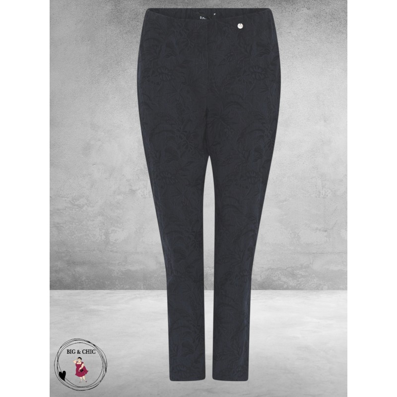 ROBELL Broek Bella Wit Jacquard