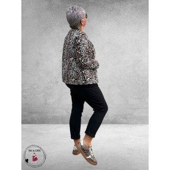 Robell Jacket Luipaard Stretch
