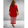 ROBELL Broek Joella Flair Rood/Wit 