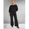 ROBELL Broek ANNA Relaxed Fit Zwart