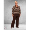 ROBELL Broek Joella Bootcut Bruin